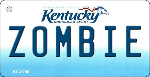 Zombie Kentucky State License Plate Tag Novelty Key Chain KC-6755