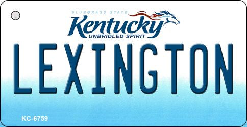 Lexington Kentucky State License Plate Tag Novelty Key Chain KC-6759