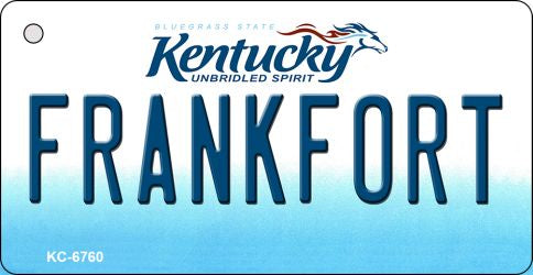 Frankfort Kentucky State License Plate Tag Novelty Key Chain KC-6760