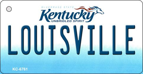 Louisville Kentucky State License Plate Tag Novelty Key Chain KC-6761