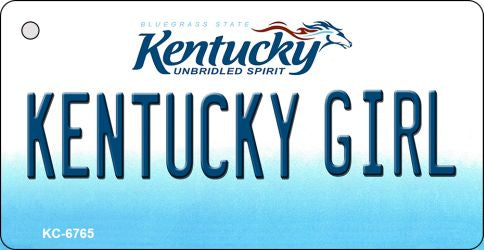 Kentucky Girl State License Plate Tag Novelty Key Chain KC-6765