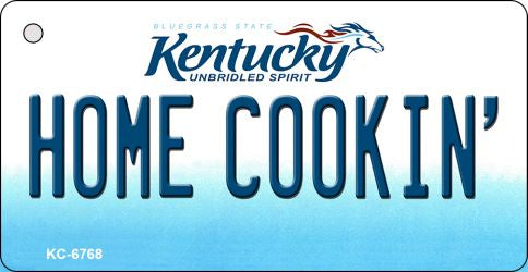 Home Cookin' Kentucky State License Plate Tag Novelty Key Chain KC-6768