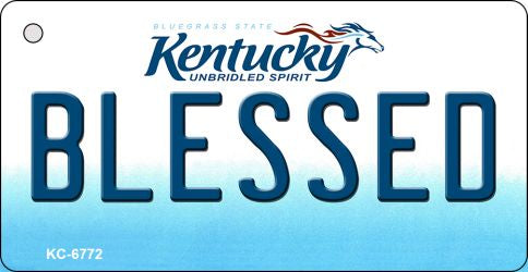 Blessed Kentucky State License Plate Tag Novelty Key Chain KC-6772