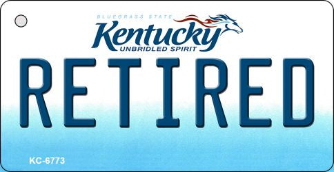 Retired Kentucky State License Plate Tag Novelty Key Chain KC-6773