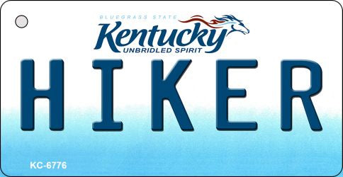 Hiker Kentucky State License Plate Tag Novelty Key Chain KC-6776
