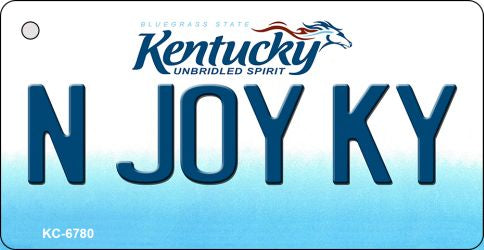 N Joy KY Kentucky State License Plate Tag Novelty Key Chain KC-6780