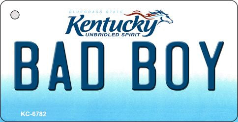 Bad Boy Kentucky State License Plate Tag Novelty Key Chain KC-6782