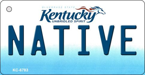 Native Kentucky State License Plate Tag Novelty Key Chain KC-6783