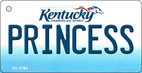 Princess Kentucky State License Plate Tag Novelty Key Chain KC-6784
