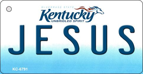 Jesus Kentucky State License Plate Tag Novelty Key Chain KC-6791