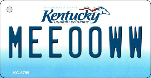 Meeooww Kentucky State License Plate Tag Novelty Key Chain KC-6799