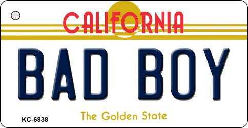 Bad Boy California State License Plate Tag Key Chain KC-6838