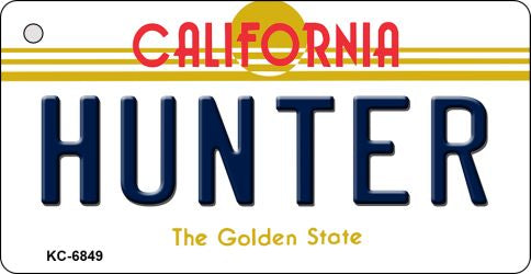 Hunter California State License Plate Tag Key Chain KC-6849