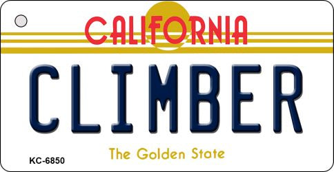 Climber California State License Plate Tag Key Chain KC-6850