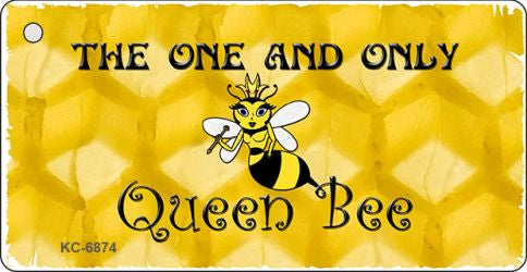 Queen Bee Yellow Novelty Aluminum Key Chain KC-6874