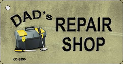 Dads Repair Shop Novelty Aluminum Key Chain KC-6890