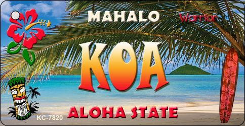 Koa Tiki Novelty Metal Key Chain KC-7820