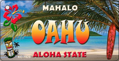 Oahu Tiki Novelty Metal Key Chain KC-7829