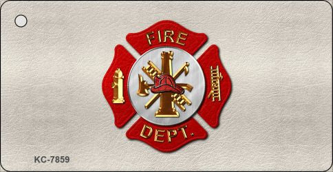 Fire Department Novelty Aluminum Key Chain KC-7859