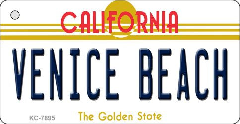 Venice Beach California State License Plate Tag Key Chain KC-7895