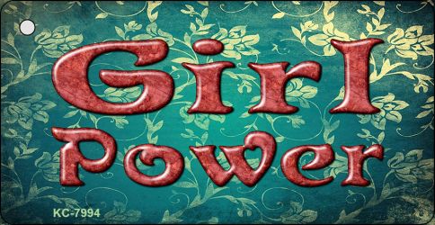Girl Power Novelty Metal Key Chain KC-7994