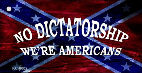 No Dictatorship Novelty Aluminum Key Chain KC-8002