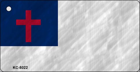 Christian Flag Novelty Aluminum Key Chain KC-8022