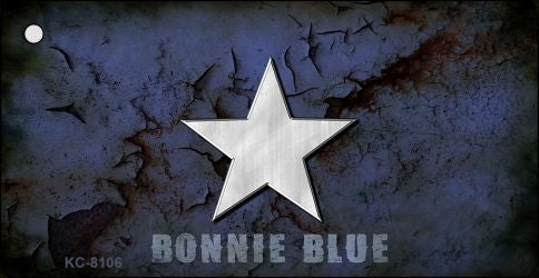 Bonnie Blue Star Novelty Aluminum Key Chain KC-8106