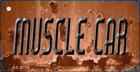 Muscle Car Rusty Novelty Metal Key Chain KC-8116