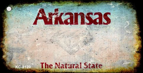 Arkansas Rusty Blank Key Chain KC-8120