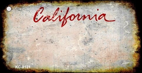 California Rusty Blank Key Chain KC-8121