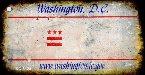 Washington DC Rusty Blank Key Chain KC-8124