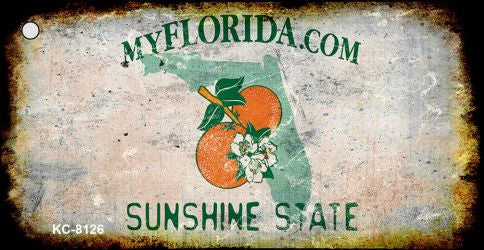 Florida Rusty Blank Key Chain KC-8126