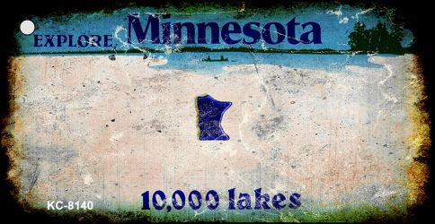 Minnesota Rusty Blank Key Chain KC-8140