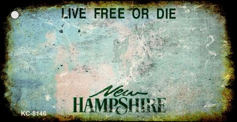 New Hampshire Rusty Blank Key Chain KC-8146