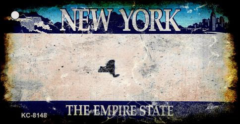 New York Rusty Blank Key Chain KC-8148