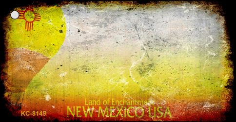 New Mexico Rusty Blank Key Chain KC-8149