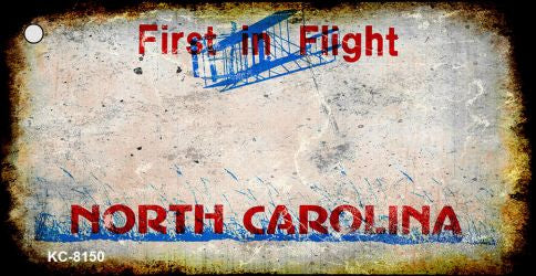 North Carolina Rusty Blank Key Chain KC-8150