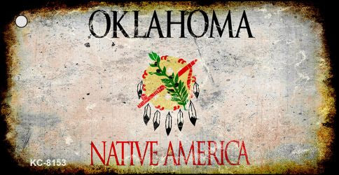 Oklahoma Rusty Blank Key Chain KC-8153