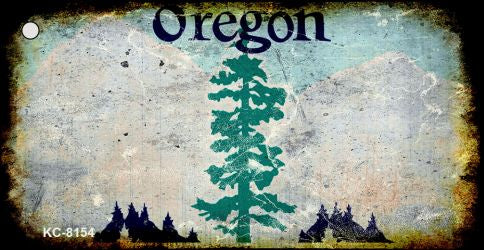 Oregon Rusty Blank Key Chain KC-8154