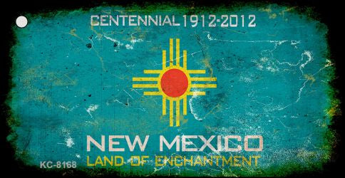 New Mexico Rusty Blank Key Chain KC-8168