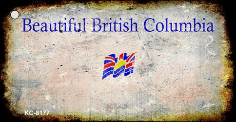 British Columbia Rusty Blank Key Chain KC-8177