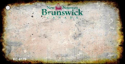 New Brunswick Rusty Blank Key Chain KC-8179