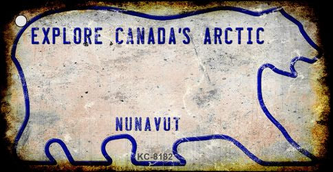 Nunavut Rusty Blank Key Chain KC-8182
