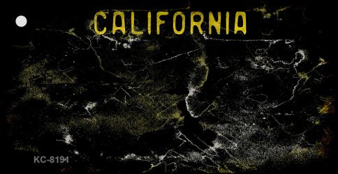 California Black Rusty Blank Key Chain KC-8191