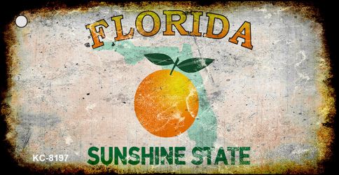 Florida Rusty Blank Key Chain KC-8197