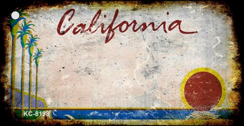 California Rusty Blank Key Chain KC-8198