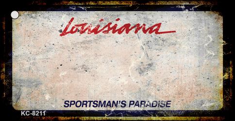 Louisiana Rusty Blank Key Chain KC-8211