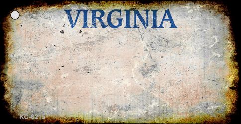 Virginia Rusty Blank Key Chain KC-8215