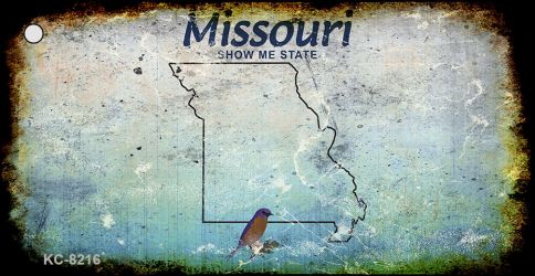 Missouri Rusty Blank Key Chain KC-8216